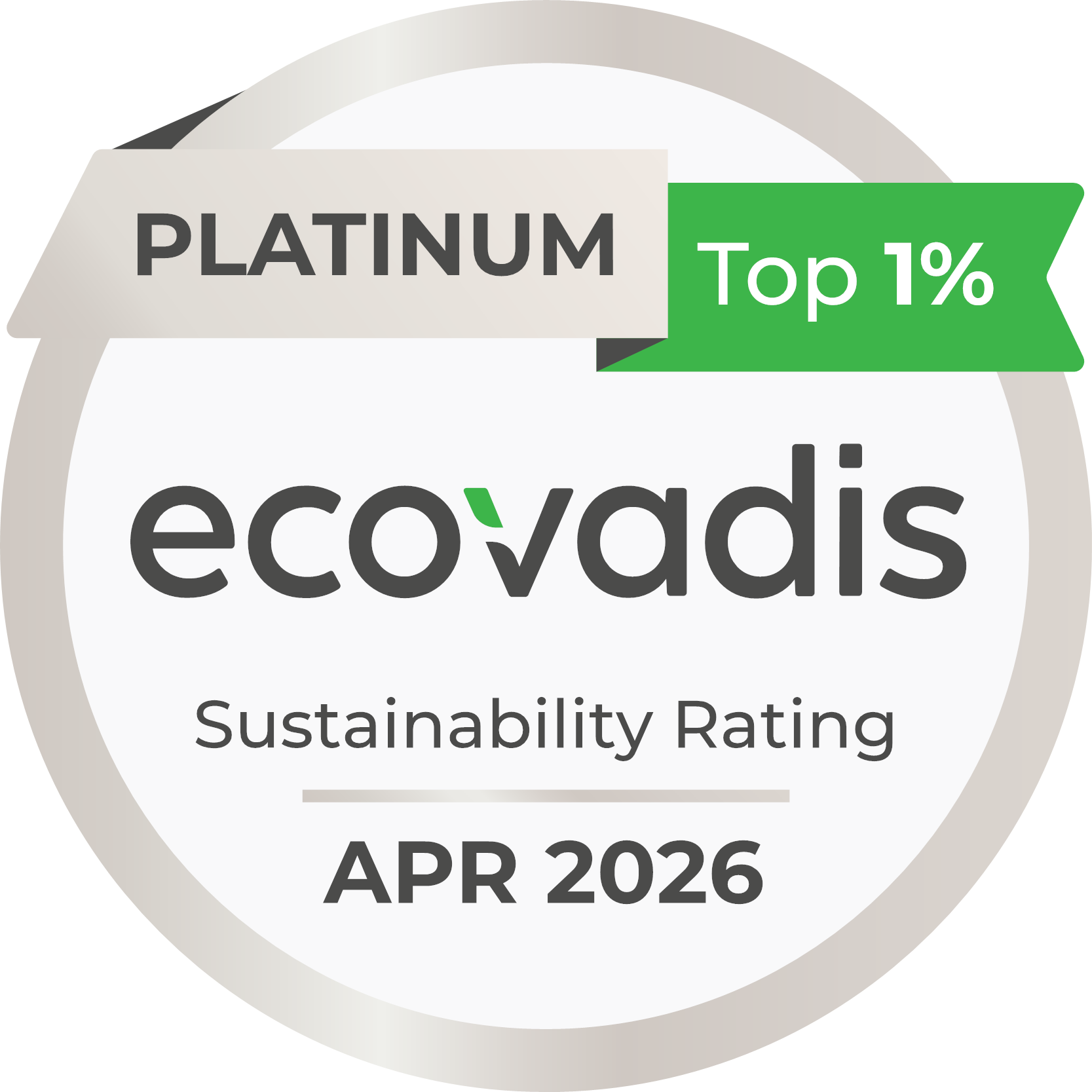 Médaille EcoVadis Platinum